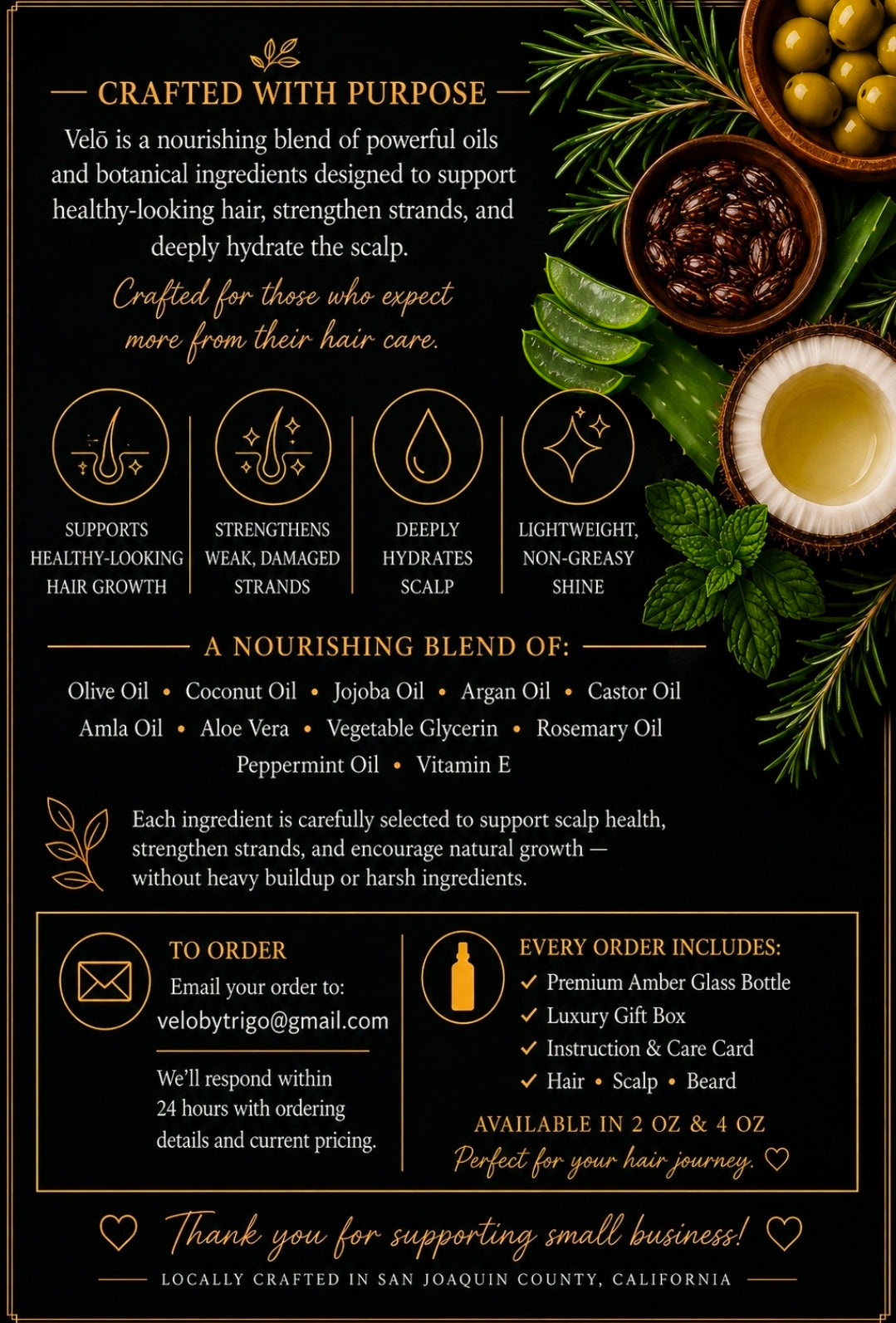VELŌ Luxury Hair & Scalp Oil